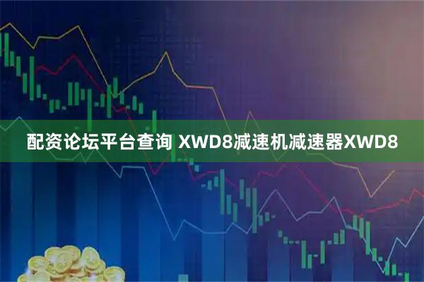 配资论坛平台查询 XWD8减速机减速器XWD8